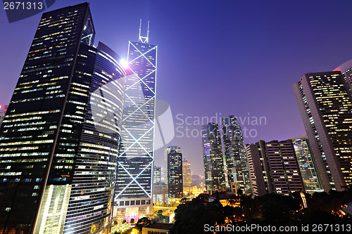 Image of Commercial district in Hong Kong