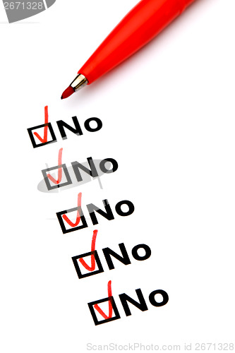 Image of No checkbox