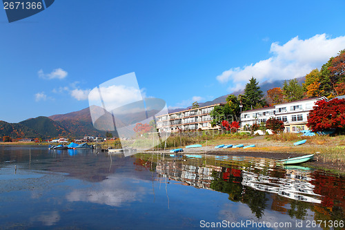 Image of Lake kawaguchi in Japan