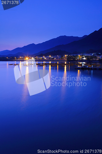 Image of Seascape at night