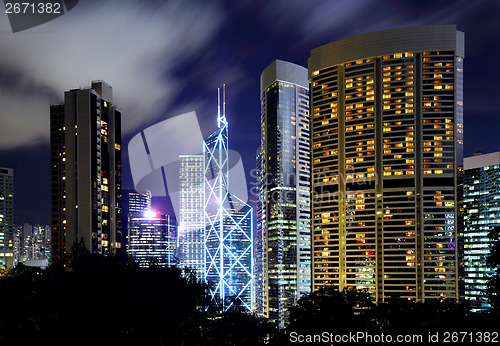 Image of Hong Kong cityscape at night