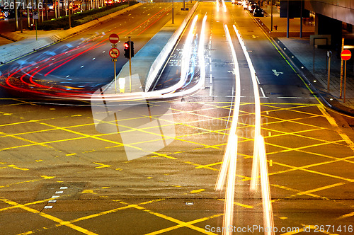 Image of Traffic light on roadway