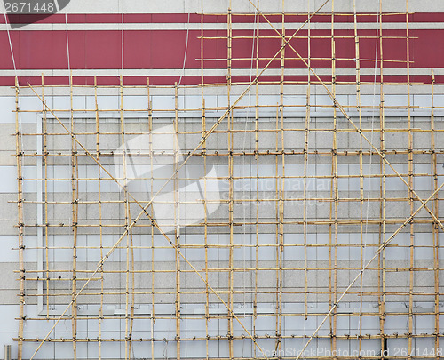 Image of Bamboo scaffolding