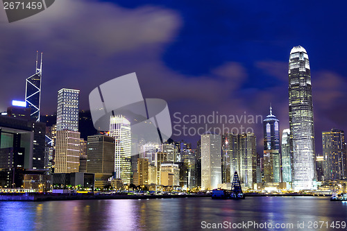 Image of Hong Kong city at night
