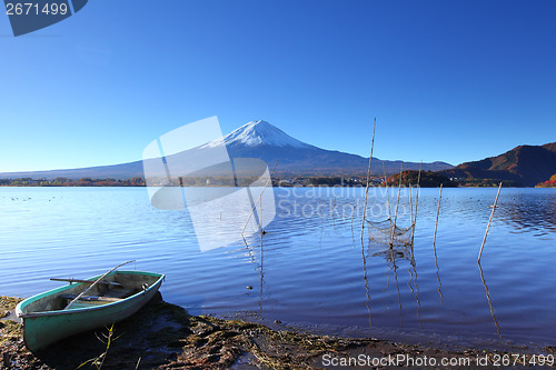 Image of Lake kawaguchi and Fujisan