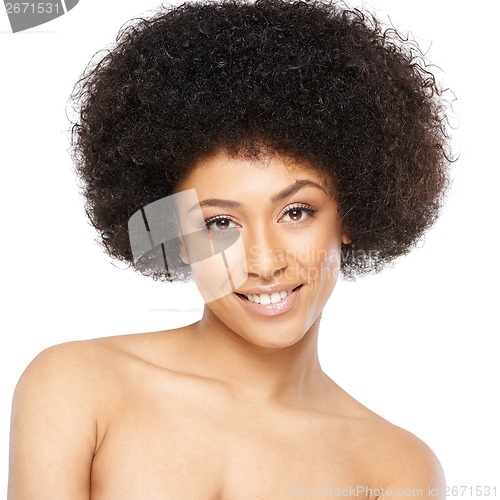Image of Beautiful smiling African American woman