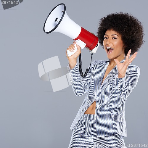 Image of Vivacious beautiful African American woman