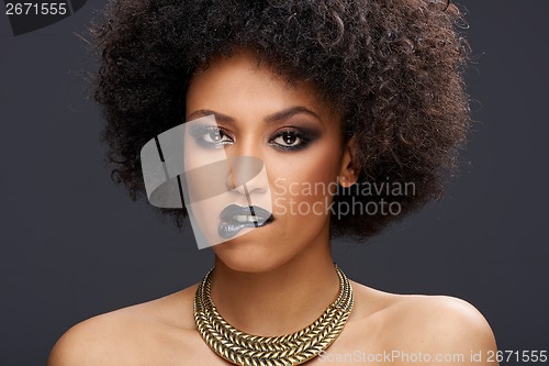 Image of Sensual elegant African American woman