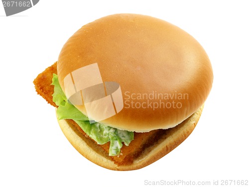 Image of Burger with fish