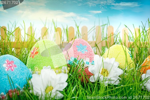 Image of Decorated easter eggs