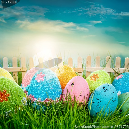 Image of Decorated easter eggs