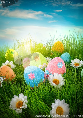 Image of Decorated easter eggs