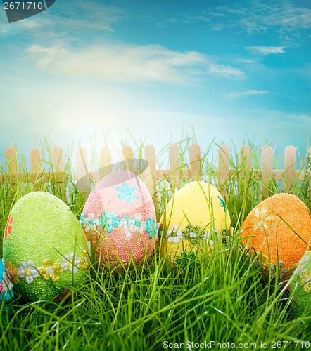 Image of Decorated easter eggs