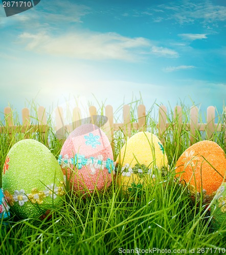 Image of Decorated easter eggs