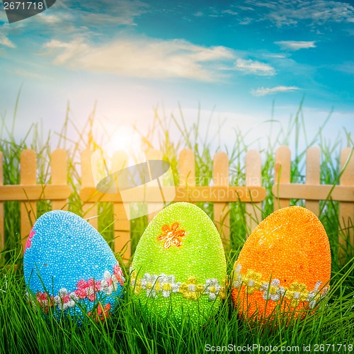 Image of Decorated easter eggs