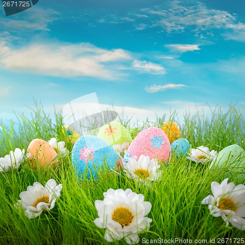 Image of Decorated easter eggs