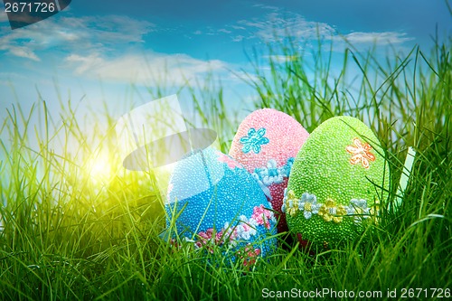 Image of Decorated easter eggs