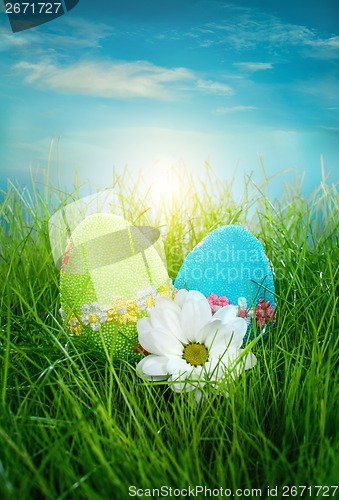 Image of Decorated easter eggs