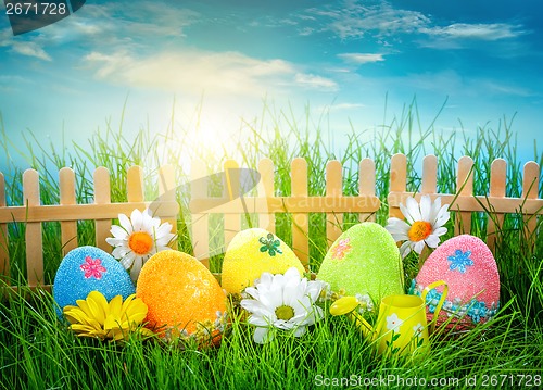 Image of Decorated easter eggs