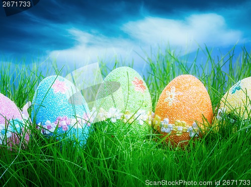 Image of Decorated easter eggs