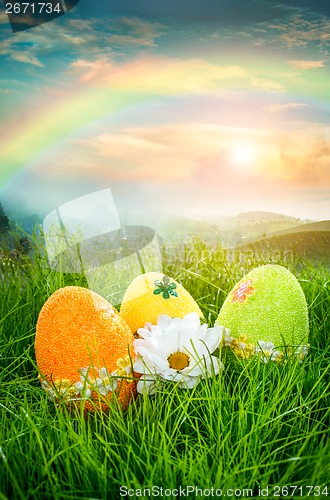 Image of Decorated easter eggs