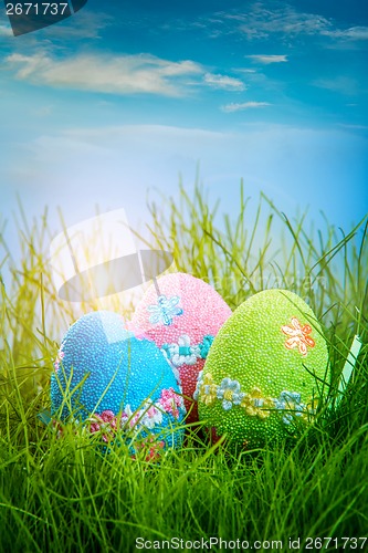 Image of Decorated easter eggs