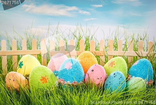 Image of Decorated easter eggs