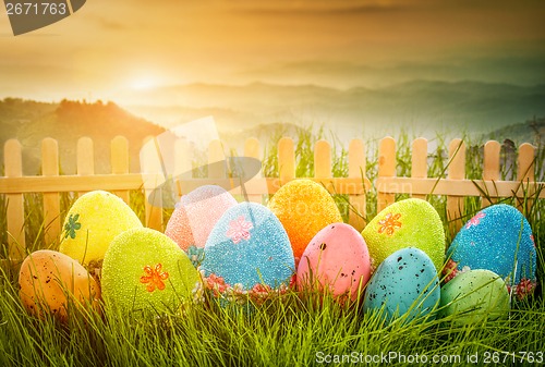 Image of Decorated easter eggs