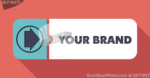 Image of Your Brand Concept in Flat Design.