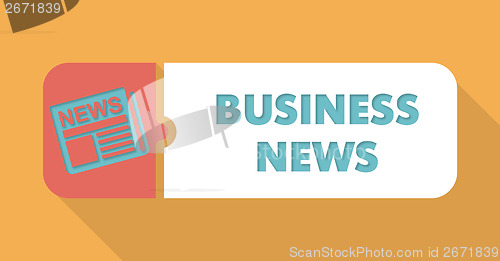 Image of Business News Concept in Flat Design.