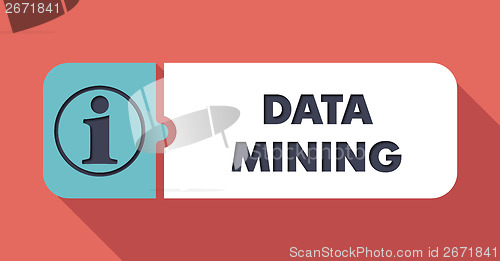 Image of Data Mining Concept in Flat Design.