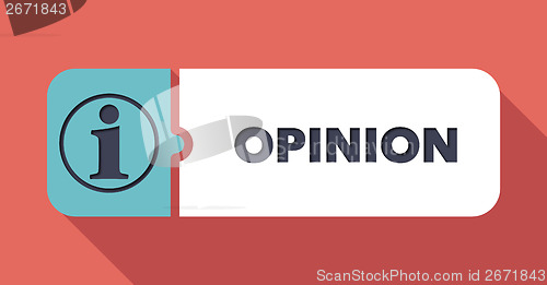 Image of Opinion Concept in Flat Design.