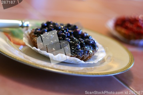 Image of Blueberry Tart on Plate