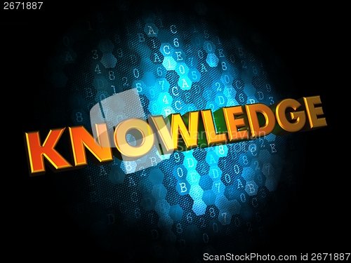 Image of Knowledge Concept on Digital Background.