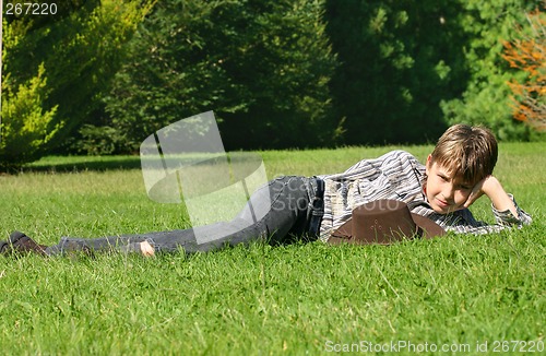 Image of Relaxing in the sunshine