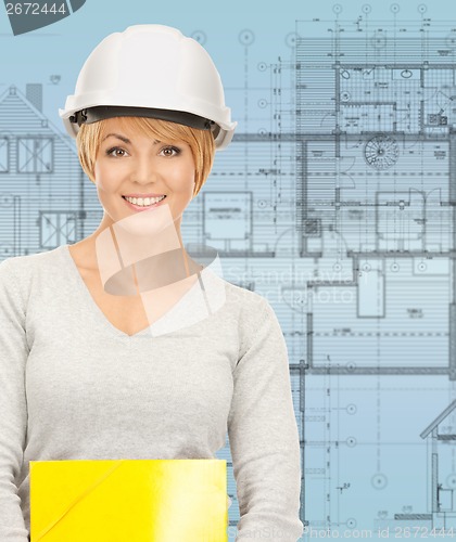 Image of contractor in helmet