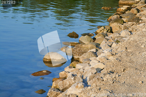 Image of rocky lake edge