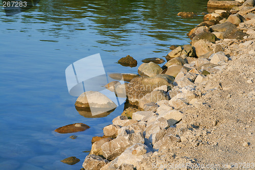 Image of rocky lake edge