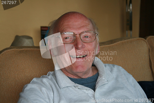 Image of mature man with a happy face