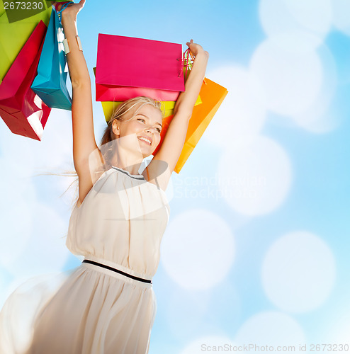Image of woman with shopping bags