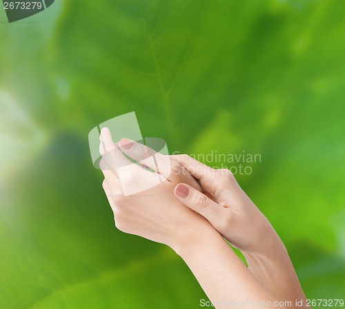 Image of female soft skin hands