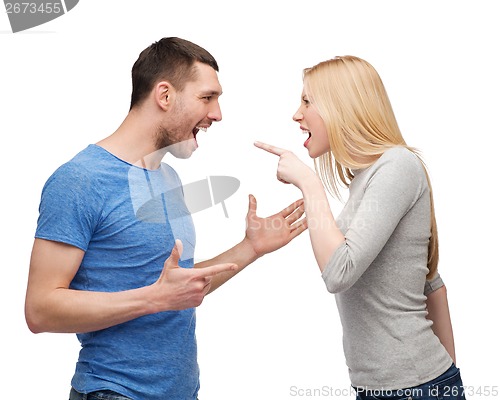 Image of couple arguing