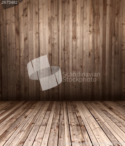 Image of wooden floor and wall