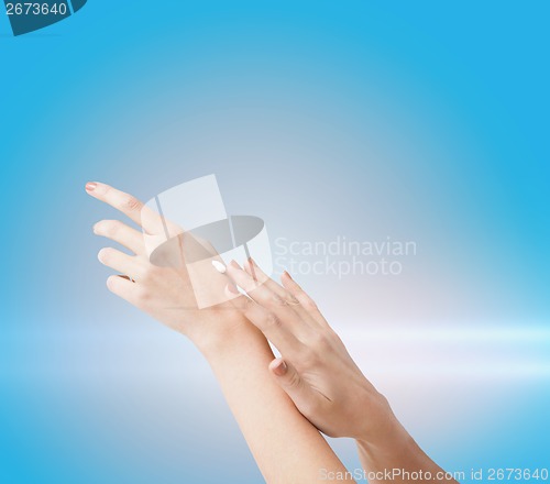 Image of female soft skin hands