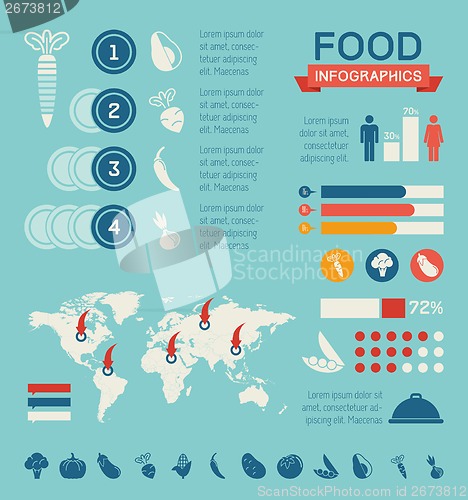 Image of Food Infographic Template.