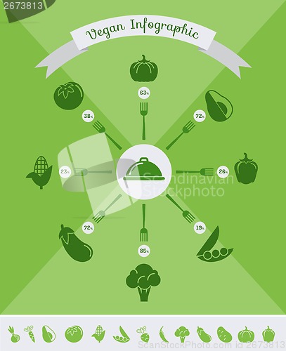 Image of Healthy Food Infographic Template.