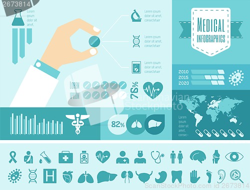 Image of Medical Infographic Template.