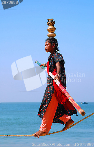 Image of Young Indian Ropewalker