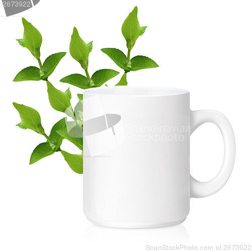 Image of White ceramic mug