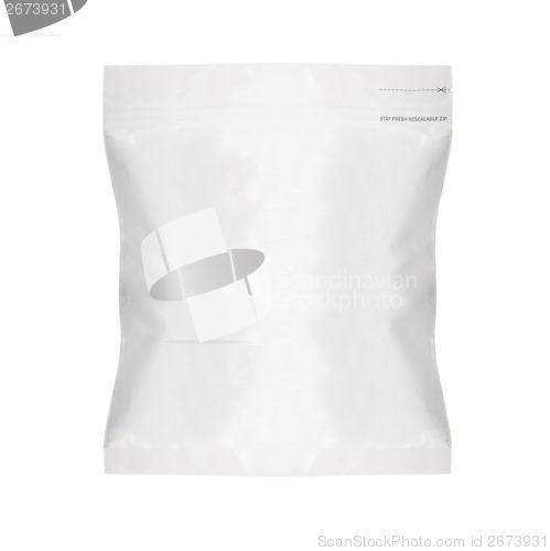 Image of White Blank Foil Food Bag